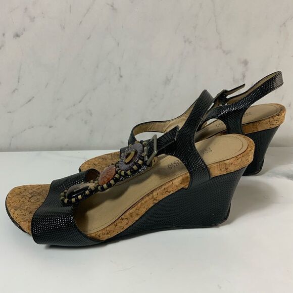 Kenneth Cole Reaction wedge heel cork sandals - Picture 3 of 5